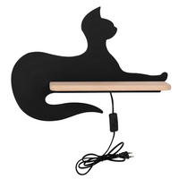 KINDERWANDLEUCHTE 36/12/26 cm   - Schwarz, Basics, Holz/Holzwerkstoff (36/12/26cm)