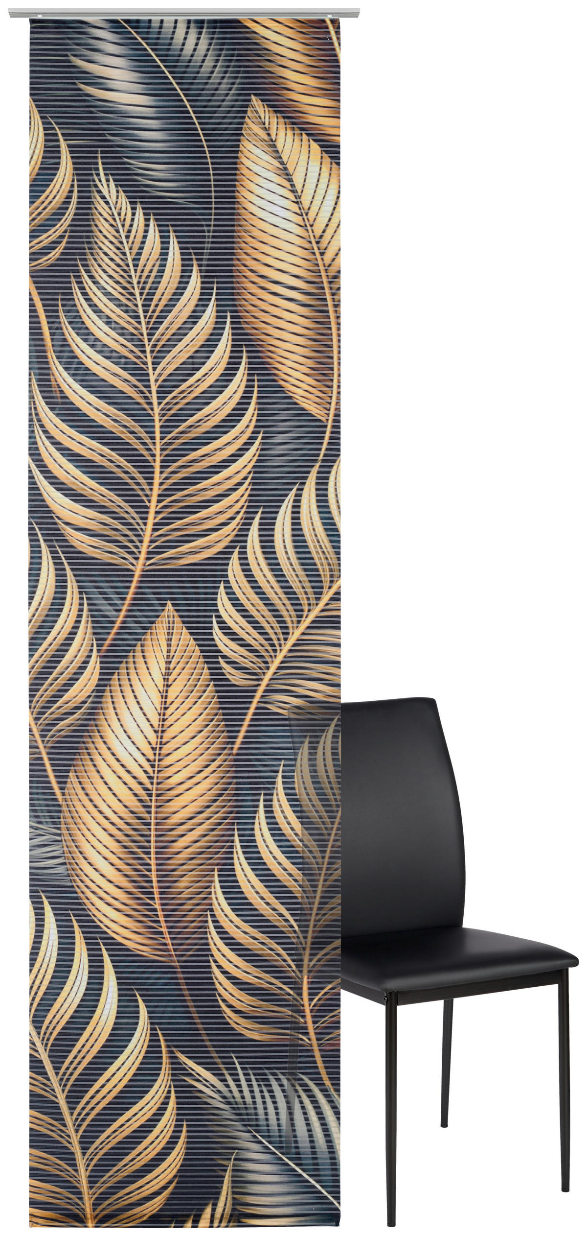 FLÄCHENVORHANG in Goldfarben halbtransparent  - Goldfarben, Basics, Textil (60/255cm) - Novel