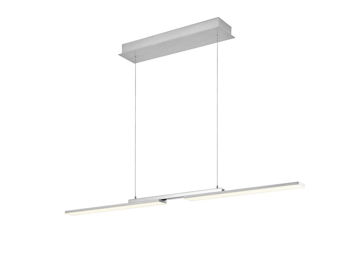 LED-HÄNGELEUCHTE 130/13/150 cm    - Nickelfarben, Design, Metall (130/13/150cm) - Hell