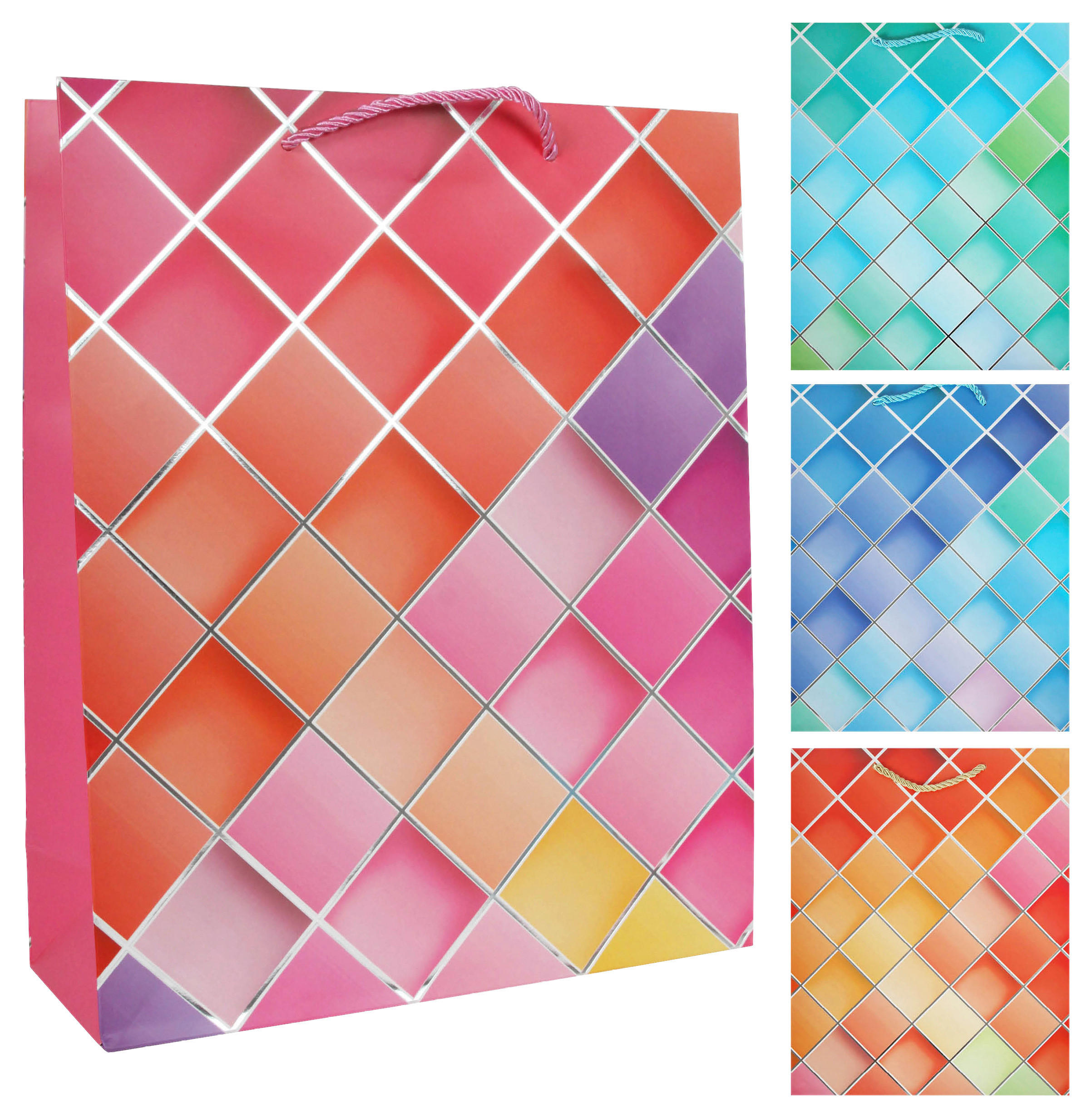 Geschenktasche Modern Caro XL