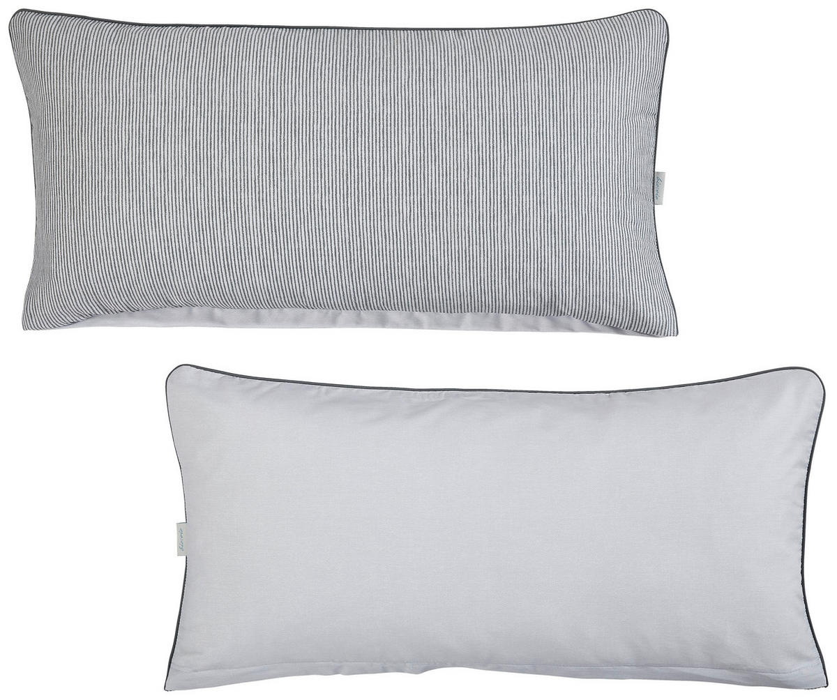 KISSENHÜLLEN-SET 40/80 cm  - Silberfarben, Textil (40/80cm) - Bio:Vio