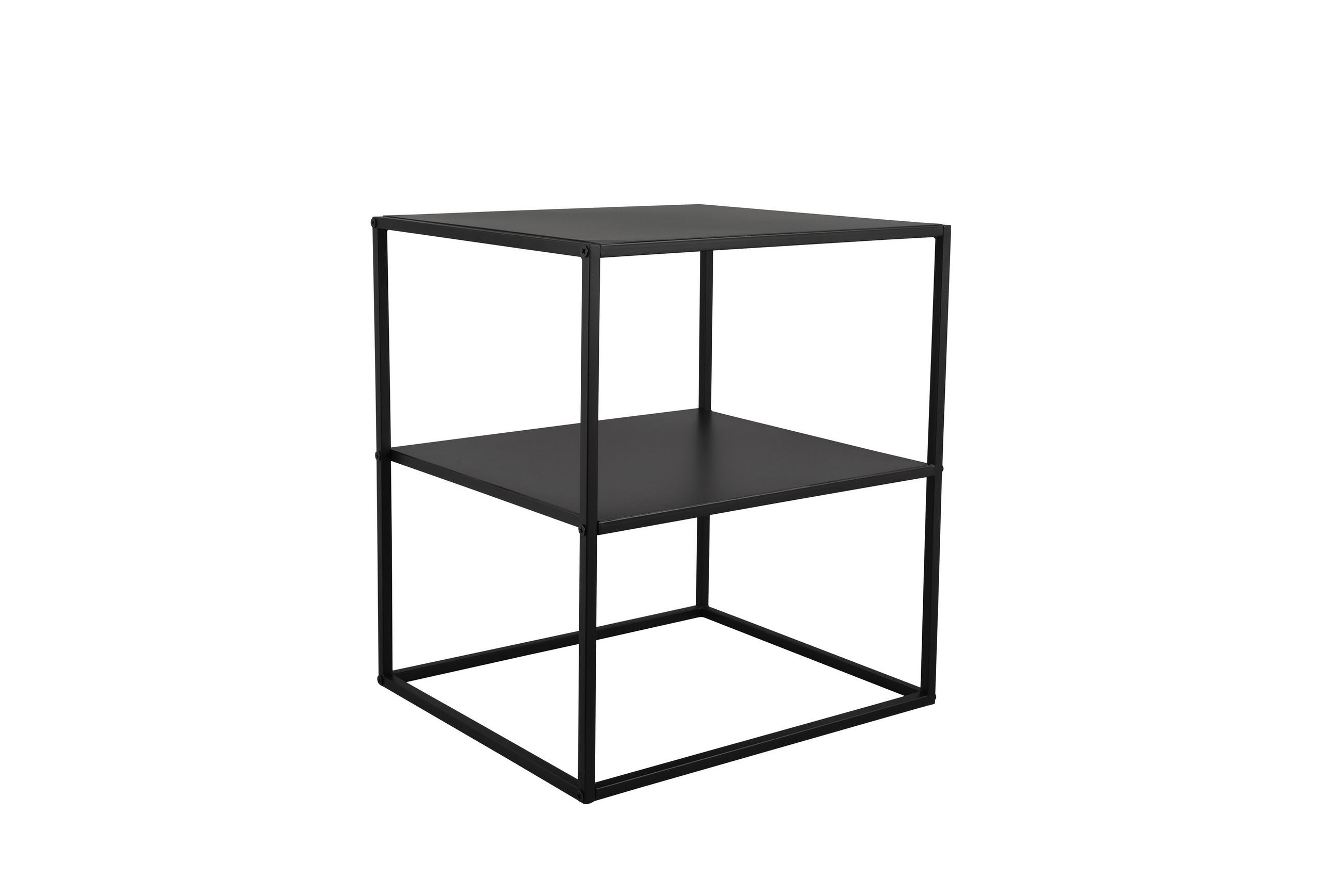 PRÍRUČNÝ STOLÍK, čierna - čierna, Modern, kov (40/45/51cm)