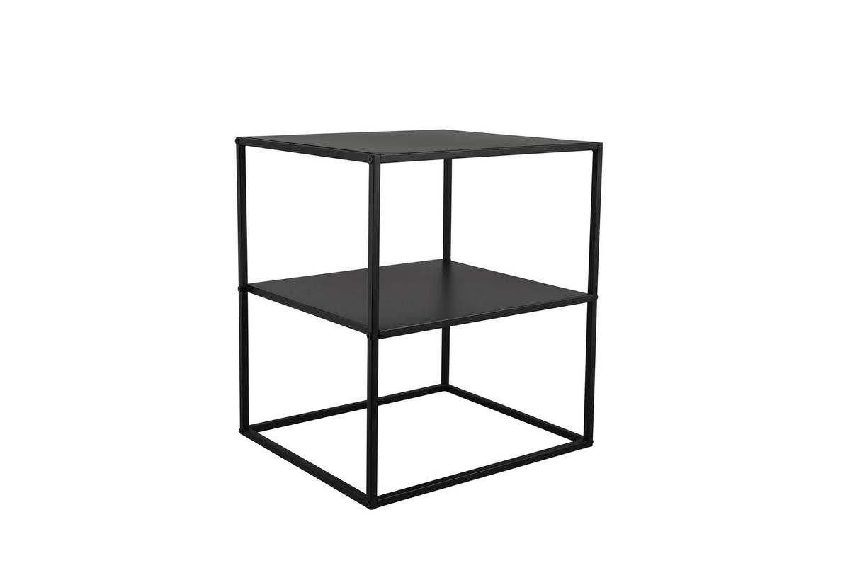 ODKLÁDACÍ STOLEK, černá - černá, Moderní, kov (40/45/51cm)