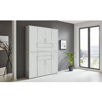 AKTENSCHRANK 172,6/227,2/33 cm  - Weiß/Grau, MODERN, Holzwerkstoff (172,6/227,2/33cm) - MID.YOU