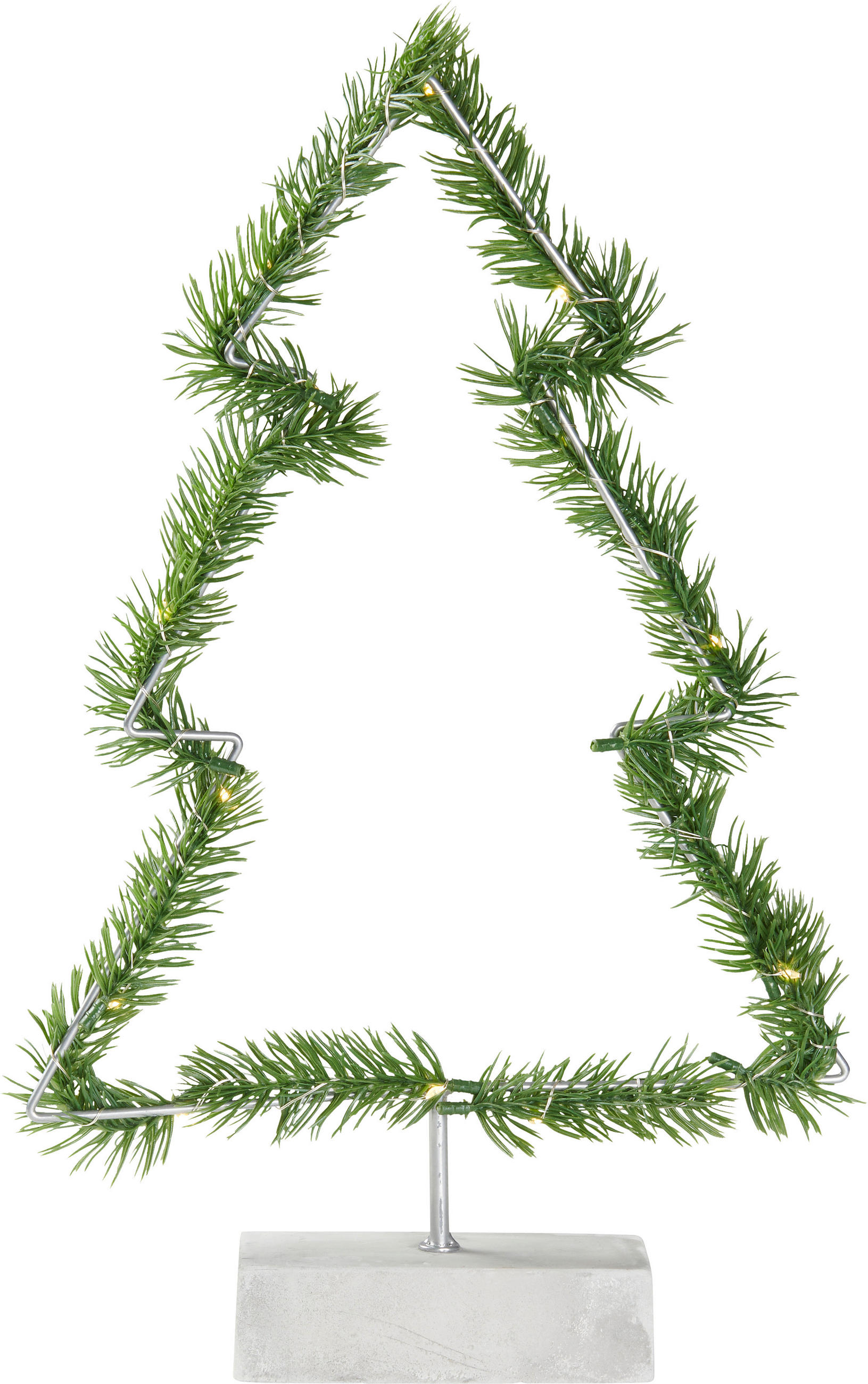 DEKORAČNÍ VÁNOČNÍ STROMEK - barvy stříbra, Konvenční, kov/plast (40cm) - X-Mas