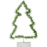 DEKORAČNÍ VÁNOČNÍ STROMEK - barvy stříbra, Konvenční, kov/plast (40cm) - X-Mas