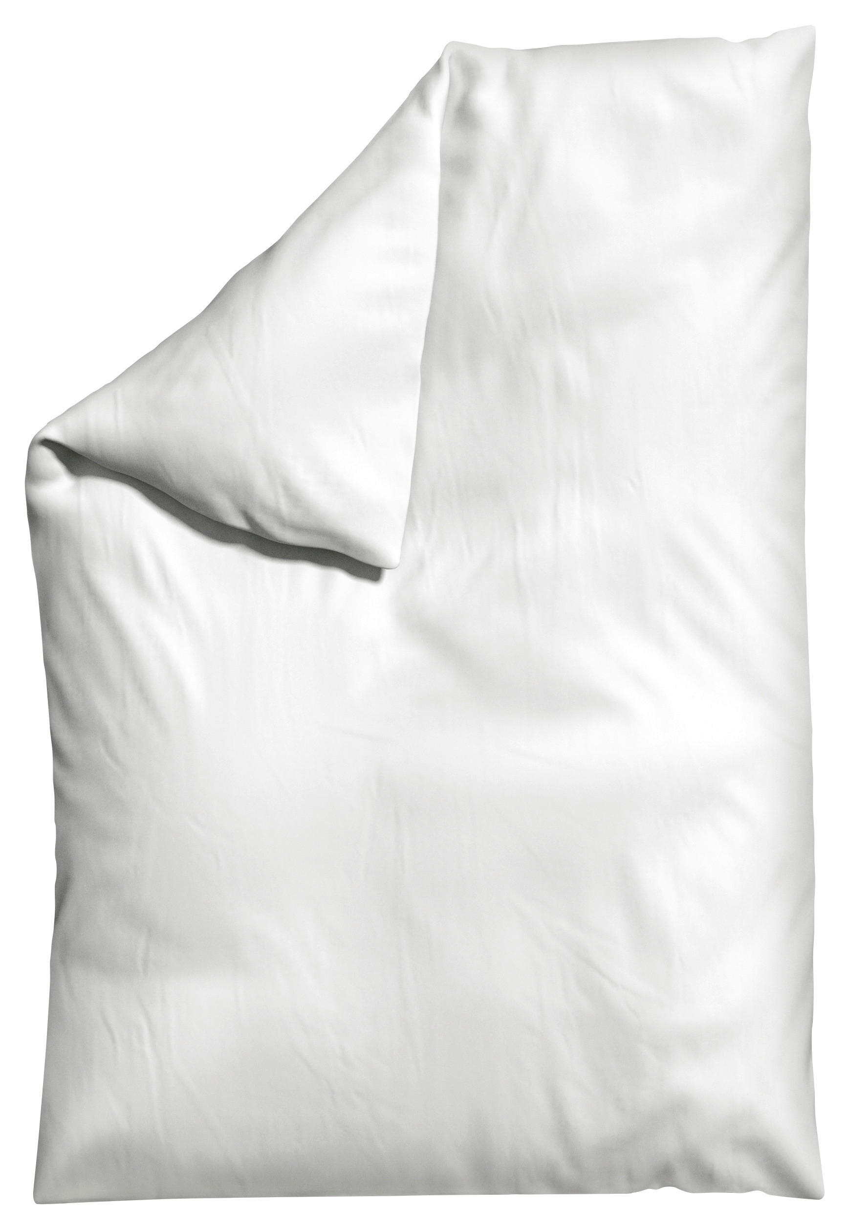 BETTDECKENBEZUG WOVEN SATIN Makosatin 135-140/200 cm  - Weiß, Basics, Textil (135-140/200cm) - Schlafgut
