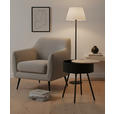 BEISTELLTISCH 38/38/45 cm Naturfarben, Schwarz rund  - Schwarz/Naturfarben, LIFESTYLE, Holzwerkstoff/Metall (38/38/45cm) - Xora