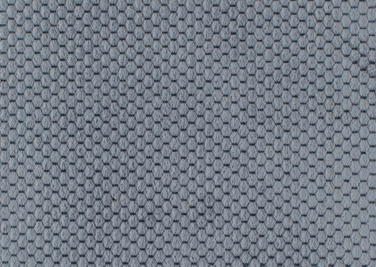 RELAXLIEGE in Webstoff Blaugrau  - Blaugrau/Schwarz, Design, Textil/Metall (78/83/168cm) - Welnova