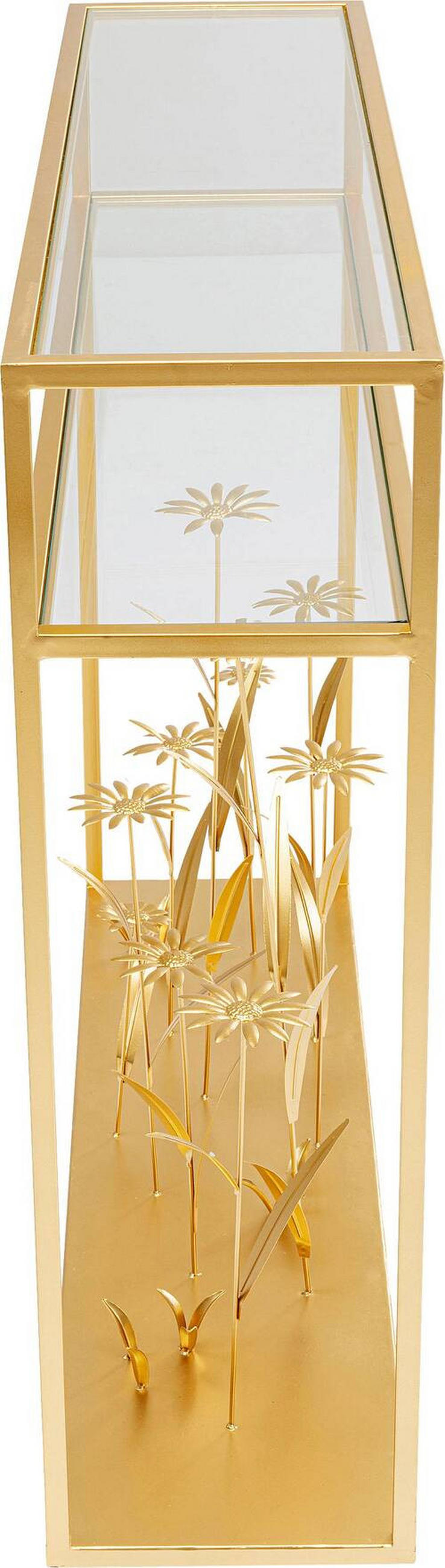 KONSOLENTISCH Goldfarben  - Goldfarben, Design, Glas/Metall (100/25/85cm) - Kare-Design