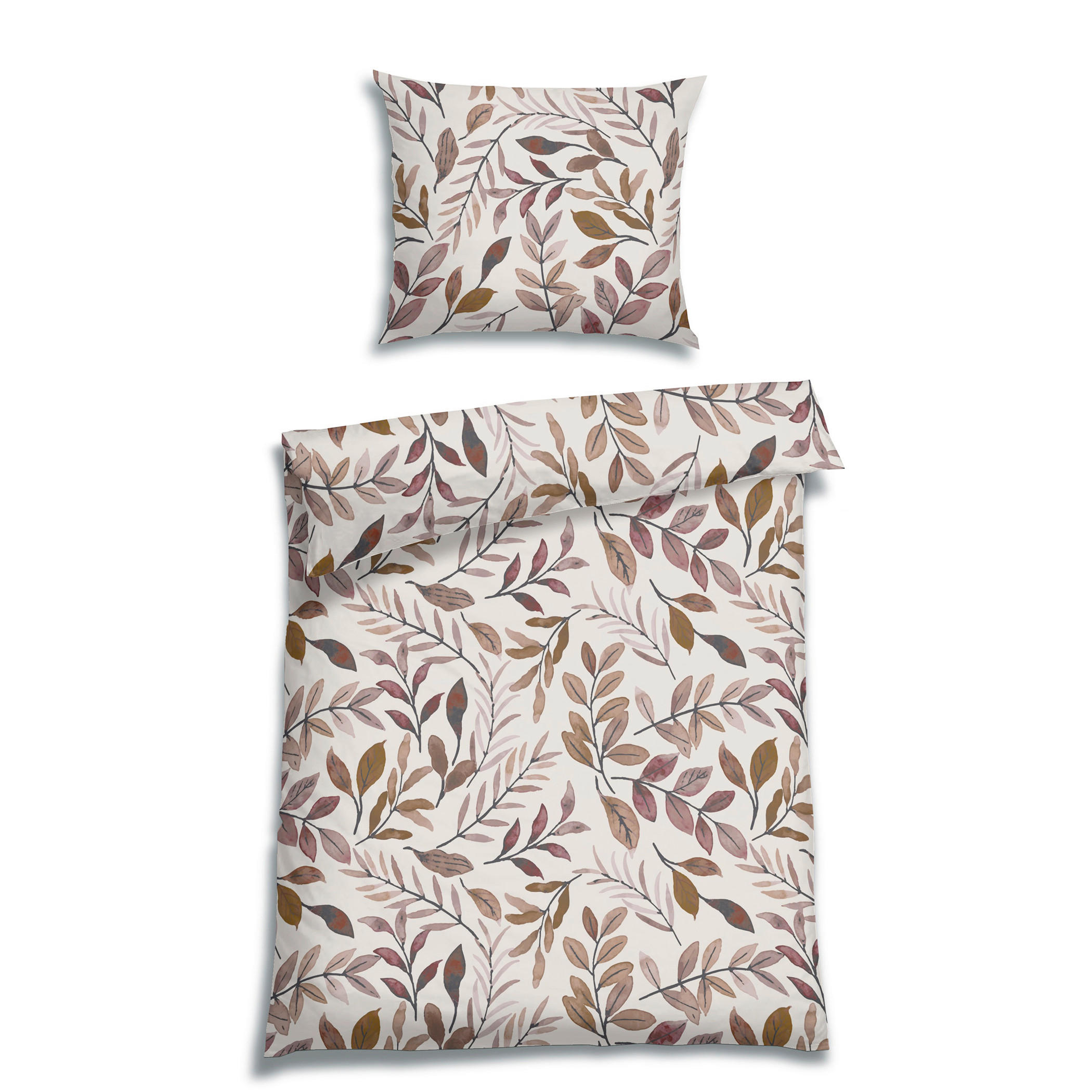 BETTWÄSCHE 2-teilig Flanell 140/200 cm  - Beige, Basics, Textil (140/200cm) - Florella