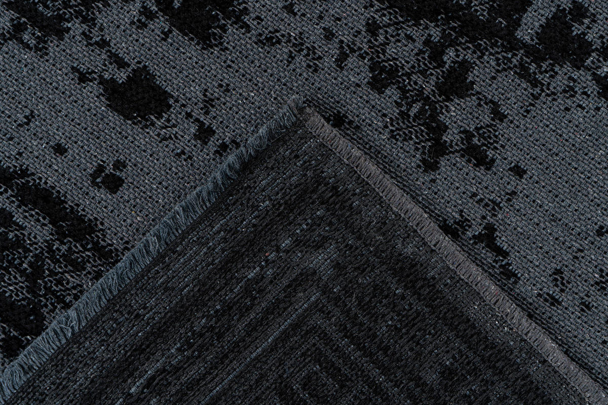 KOBEREC TKANÝ NA PLOCHO, 120/170 cm, černá - černá, Konvenční, textil (120/170cm)