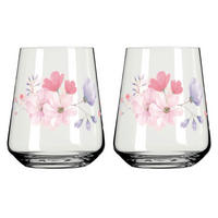 GLÄSERSET Sommersonett  2-teilig  - Pink/Transparent, Design, Glas (9.2/11.0cm) - Ritzenhoff
