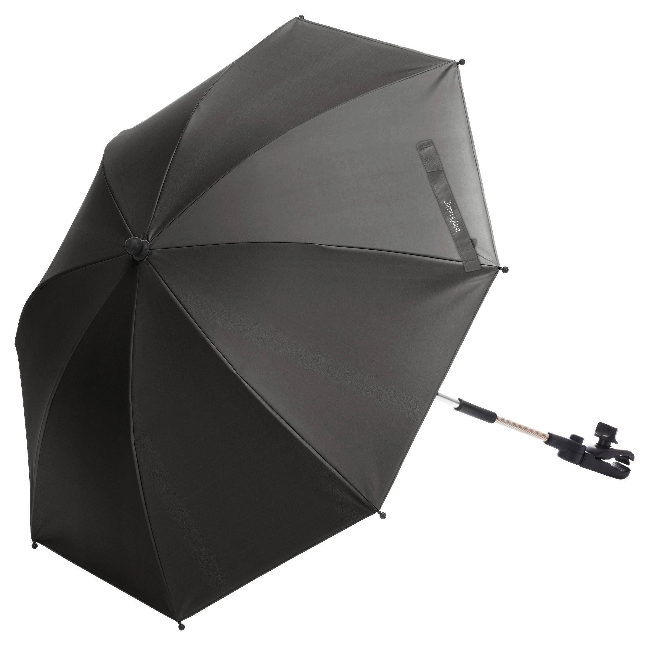 KINDERWAGENSONNENSCHIRM  - Dunkelgrau, Basics, Textil/Metall (75cm) - Jimmylee