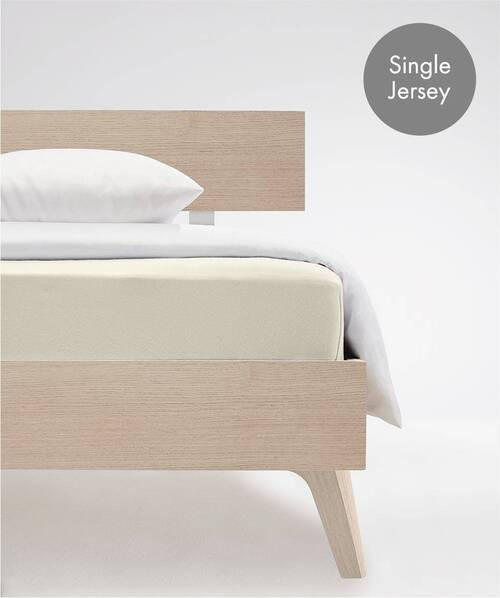 SPANNBETTTUCH Jenny C Single-Jersey  - Ecru, Basics, Textil (100/200cm) - Fleuresse