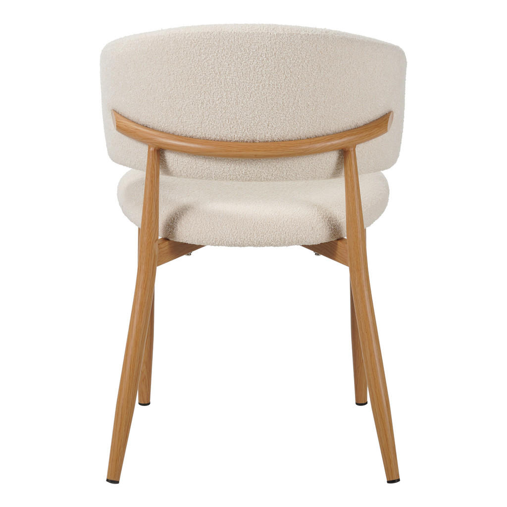 Thumbnail - Livetastic Stuhl-Set Yuka Eiche, Elfenbein, Metall, Textil, 54x79x54 cm, Esszimmer, Stühle, Esszimmerstühle