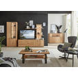 WOHNWAND  in Dunkelgrau, Wildeiche  301/202/45 cm  - Wildeiche/Dunkelgrau, Design, Glas/Holz (301/202/45cm) - Valnatura