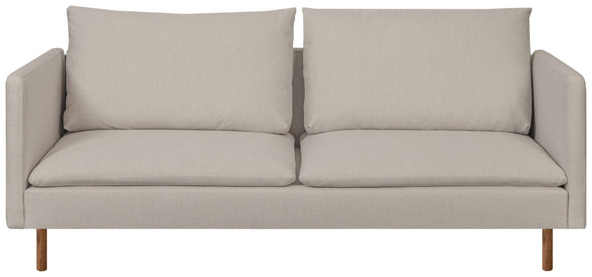 3-SITS SOFFA i beige  - beige/brun, Klassisk, trä/textil (185/84/98cm) - Best Price