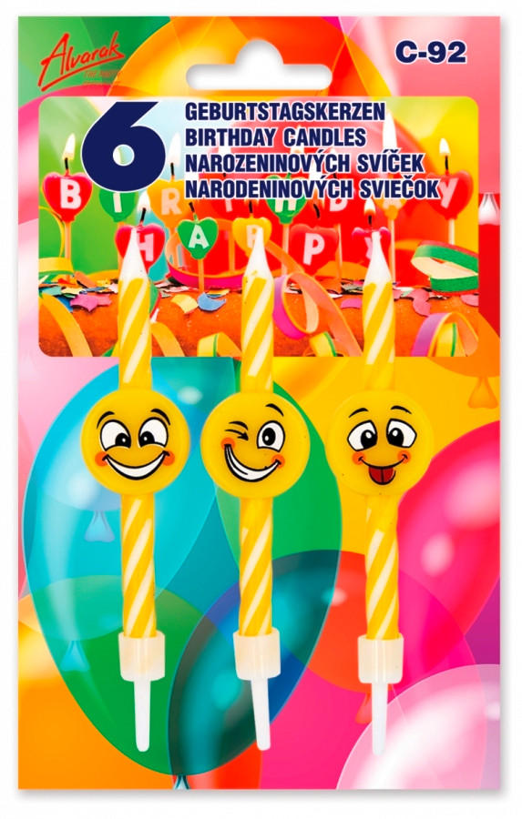 NARODENINOVÉ SVIEČKY - Basics (5/8cm)