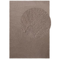 WOLLTEPPICH  Wohnzimmer 80/150 cm Calmio Taupe rechteckig  - Taupe, Basics, Textil (80/150cm) - Hanse Home