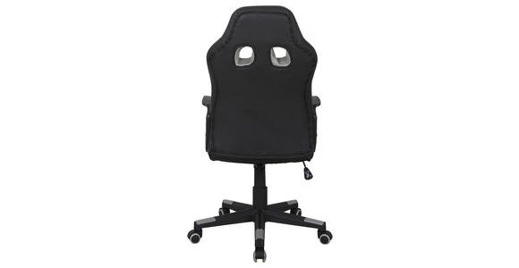 GAMINGSTUHL in Lederlook, Netzbespannung Schwarz, Hellgrau - Hellgrau/Schwarz, MODERN, Kunststoff/Textil (56/104-113/64cm) - Carryhome