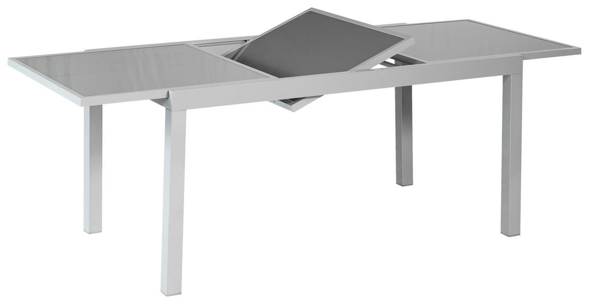 GARTENSET Aluminium  - Silberfarben, MODERN, Textil/Metall - Gardenson