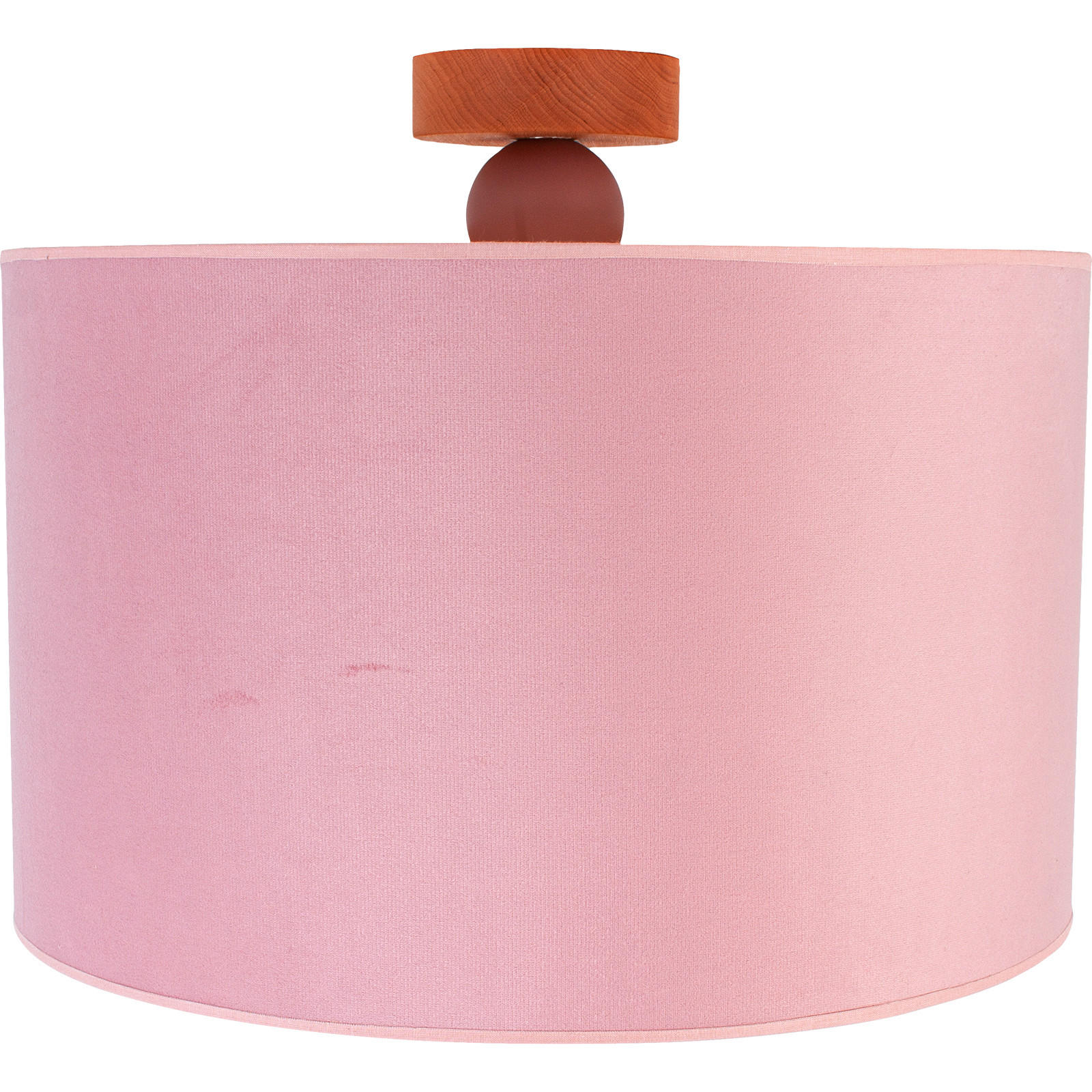 STROPNÍ SVÍTIDLO, 40/35 cm - růžová, Basics, dřevo (40/35cm)