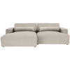 ECKSOFA Struktur Beige  - Beige/Schwarz, Design, Kunststoff/Textil (187/267cm) - Stylife