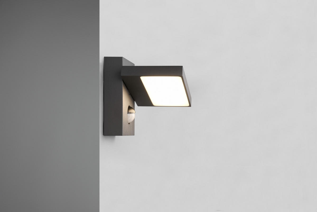 VÄGGLAMPA FÖR UTOMHUS - antracit, Design, metall (15/12/12,5cm) - Trio Leuchten