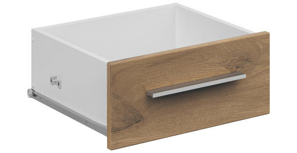 SCHUBKASTENEINSATZ 36,4/16,9/36,6 cm - Eichefarben/Weiß, KONVENTIONELL, Holzwerkstoff (36,4/16,9/36,6cm) - Voleo