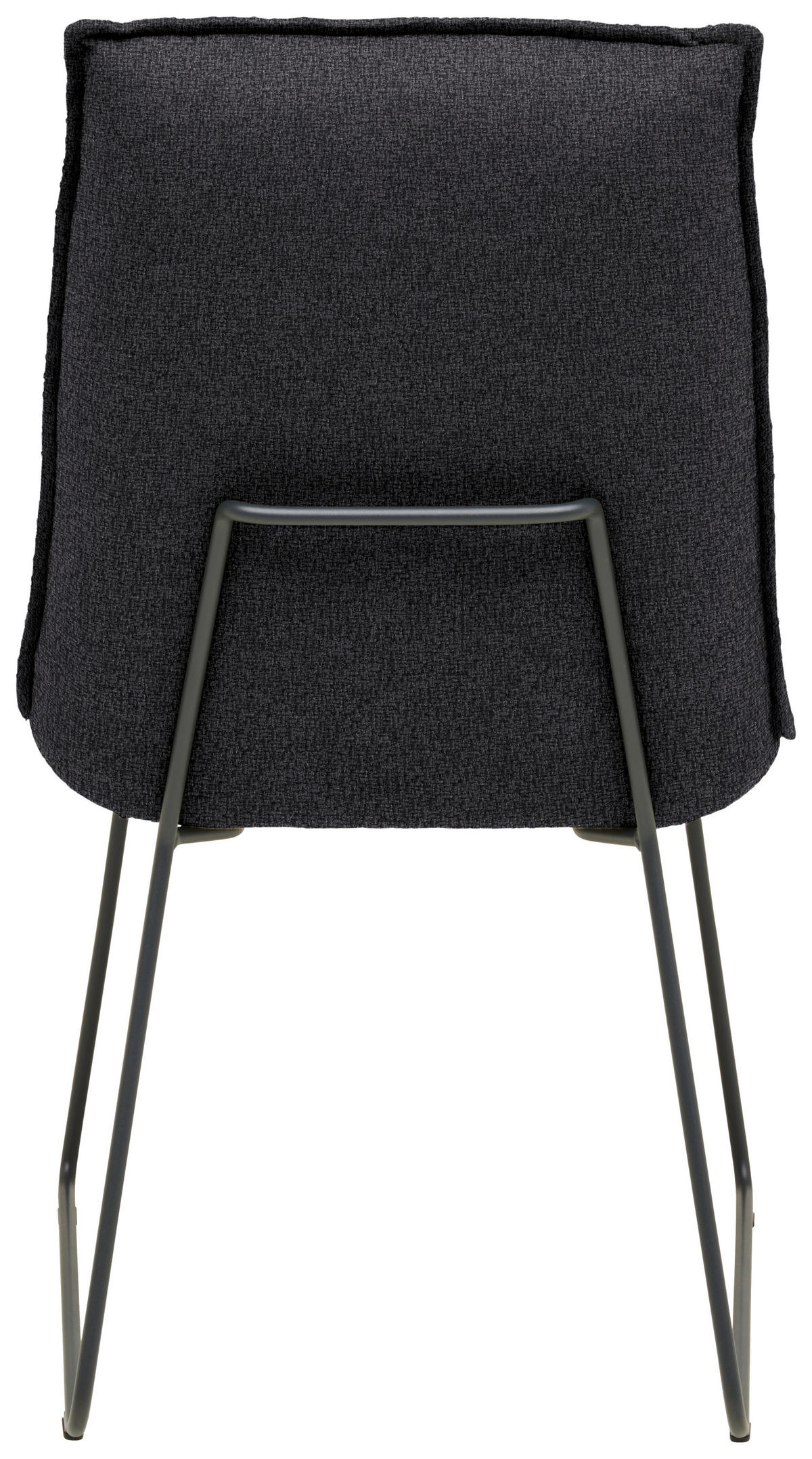 STUHL  Stoff-/Lederauswahl Webstoff  - Anthrazit/Graphitfarben, Design, Textil/Metall (52/85/66cm) - Cassando