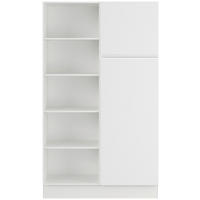 MEHRZWECKSCHRANK 120/206,2/58 cm  in Weiß  - Weiß, Basics, Holzwerkstoff (120/206,2/58cm) - Impuls
