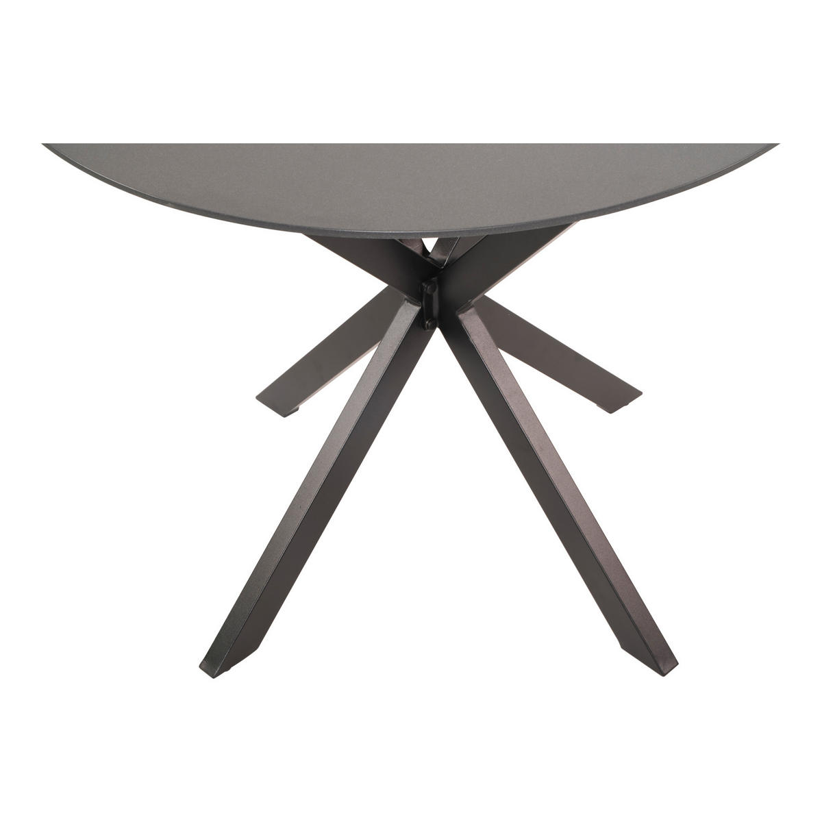 GARTENTISCH Metall, Glas Grau, Schwarz  - Schwarz/Grau, Konventionell, Glas/Metall (90/73cm)