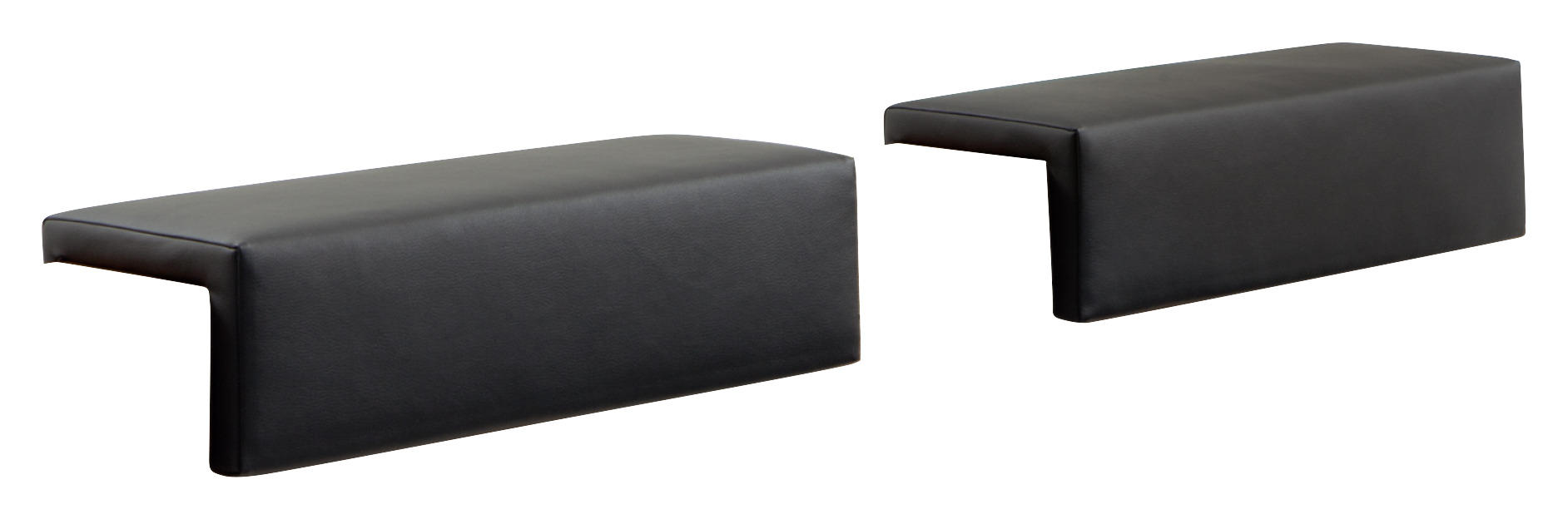 KOPFTEILPOLSTER 55/14/19 cm   - Anthrazit, Design, Textil (55/14/19cm) - Hasena