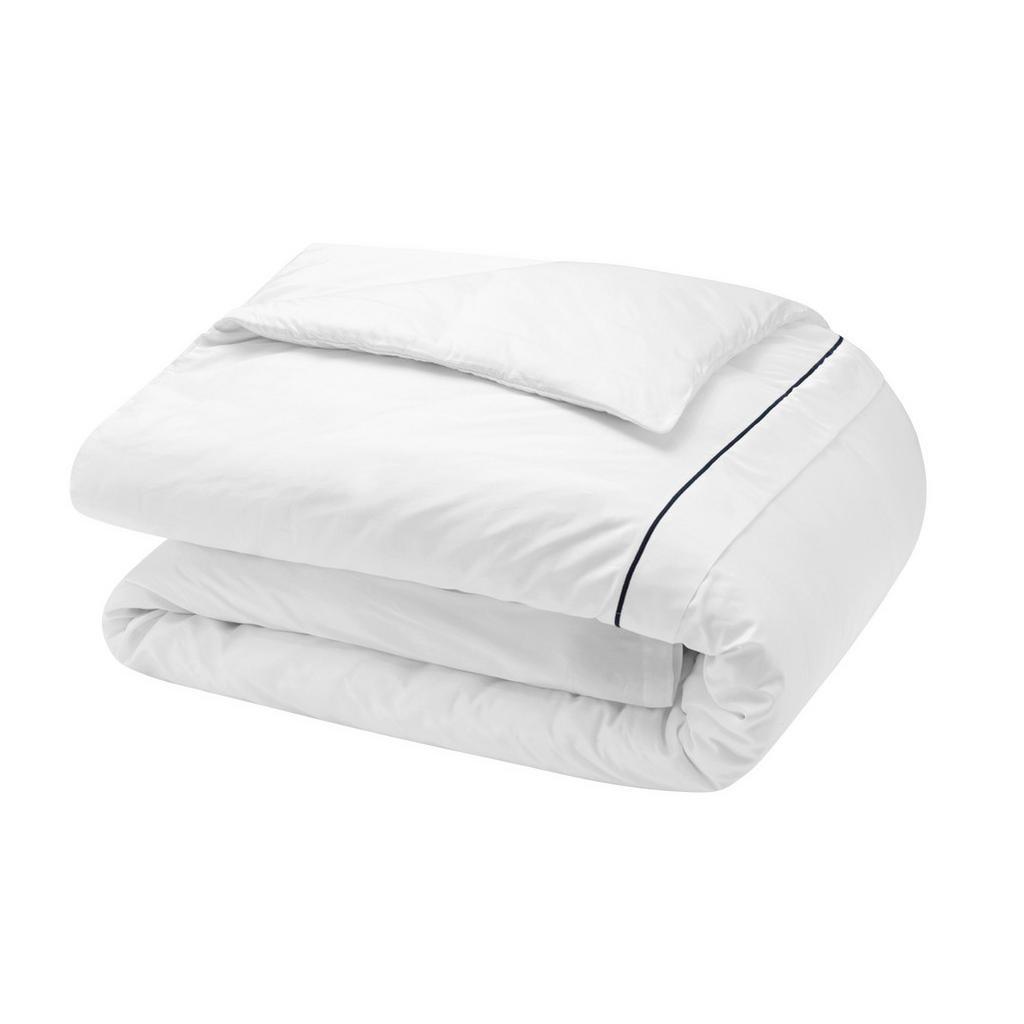 Thumbnail - Tommy Hilfiger Bettwäsche TH Plain, Weiß, Textil, 135x200 cm, Schlaftextilien, Bettwäsche, Bettwäsche, Satin-Bettwäsche