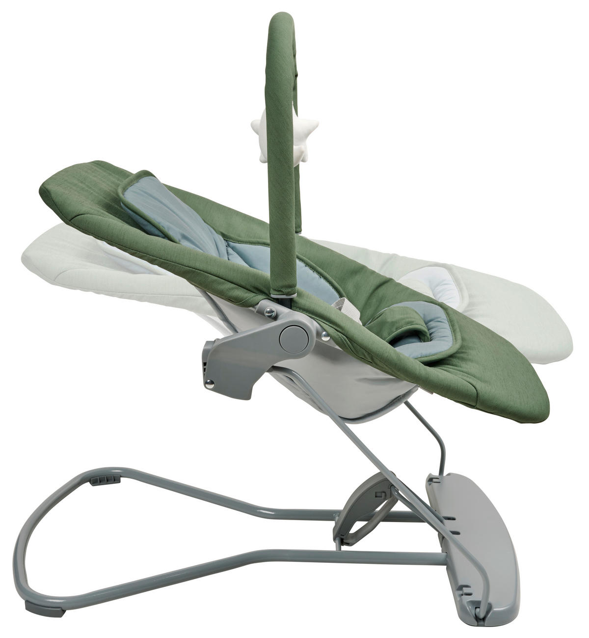 BABYSITTER  - skogsgrön/ljusgrå, Basics, metall/textil (66/45/48-58cm) - My Baby Lou