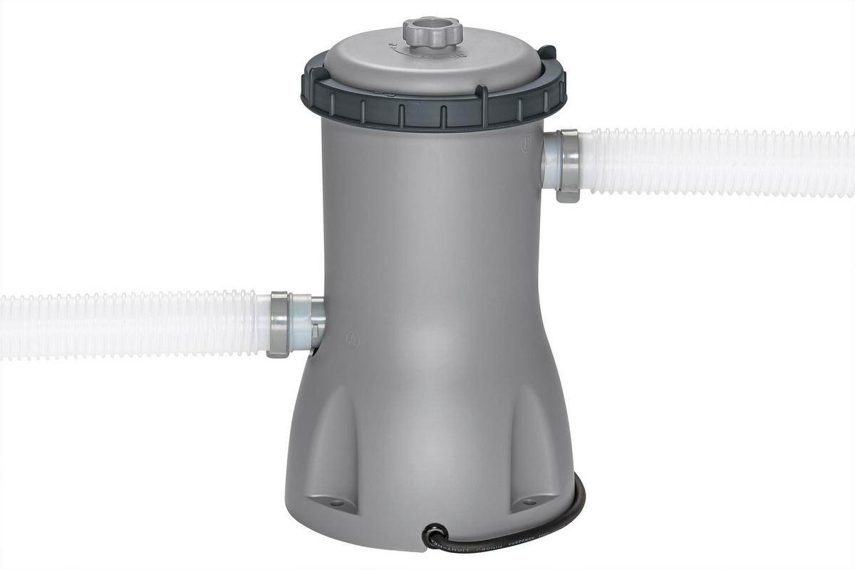 POOL SET 56384  - Blau/Hellblau, KONVENTIONELL, Kunststoff/Metall (488/244/122cm) - Bestway