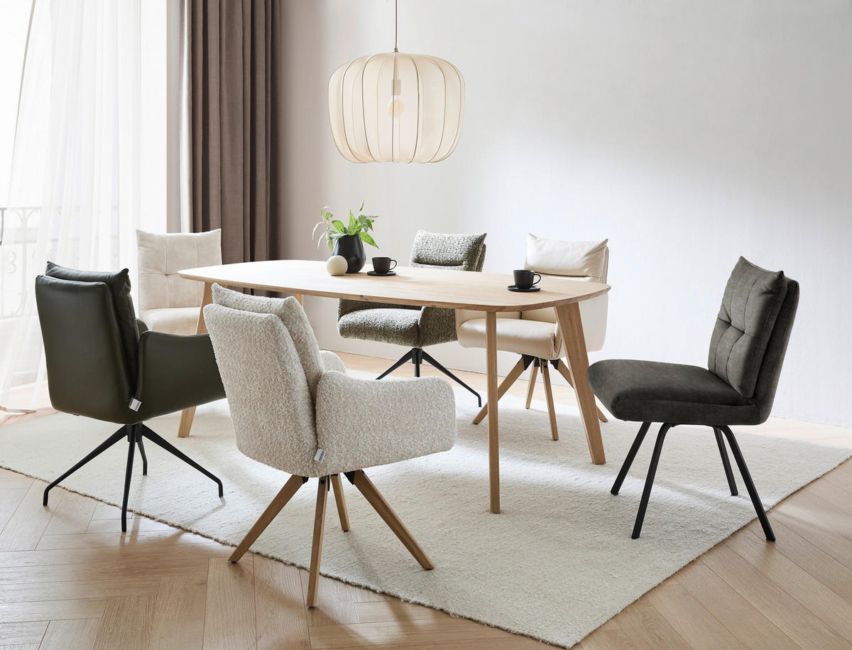 STUHL  in Velours Textil  - Dunkelgrau/Schwarz, Design, Textil/Metall (50/82/68cm) - Welnova