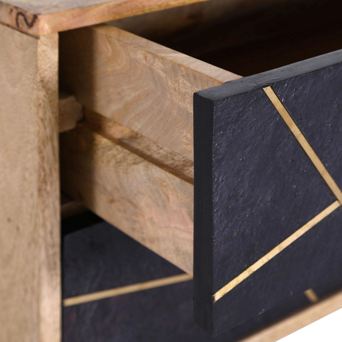 KOMMODE  in 60/60/40 cm  - Dunkelgrau/Messingfarben, Design, Holz/Holzwerkstoff (60/60/40cm) - Landscape