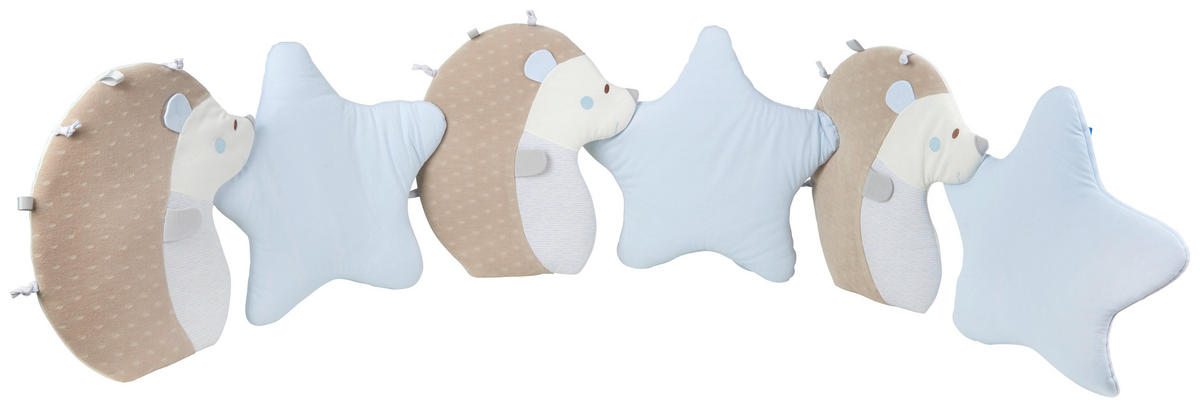 HNIEZDOČKO PRE BÁBÄTKÁ - svetlomodrá/modrá, Basics, textil (40/190cm) - Patinio