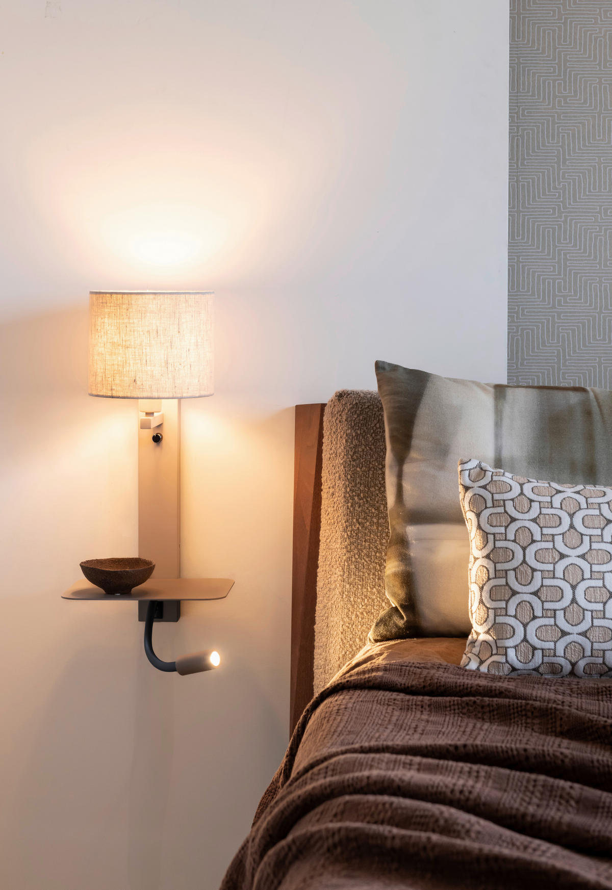 WANDLEUCHTE It’saboutRoMi 23,6/22/52 cm   - Beige, Design, Textil (23,6/22/52cm) - It's about Romi