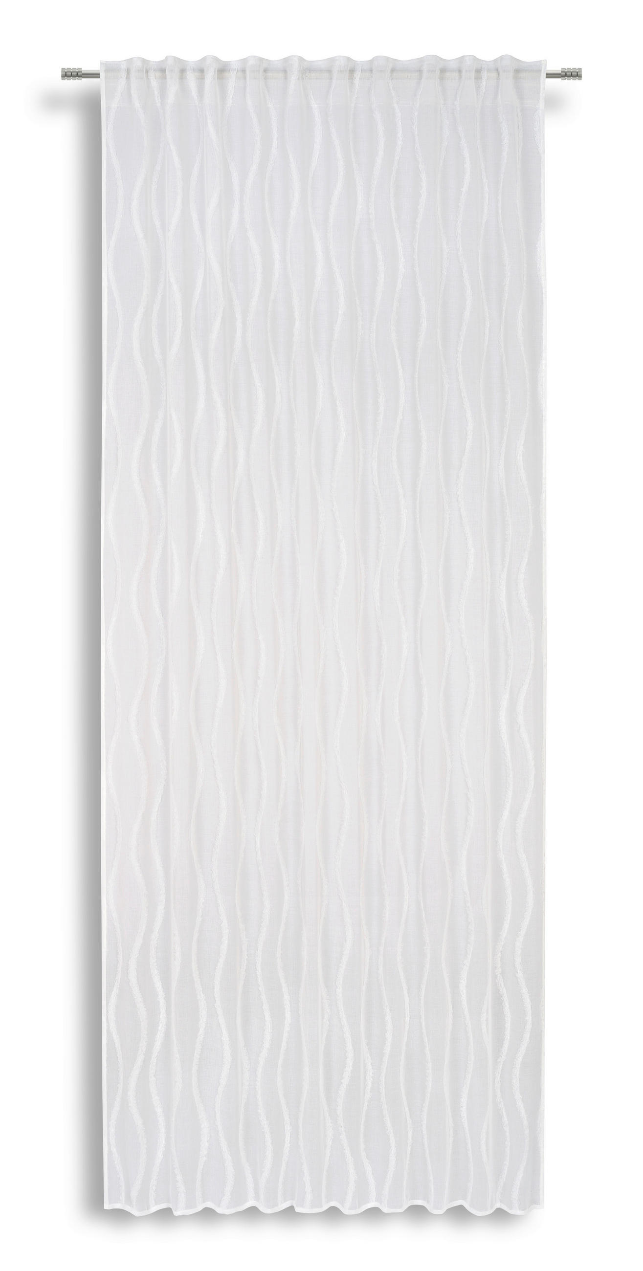 Vorhang Mit Schlaufen Und Band Elsa 140x245 Cm Weiß