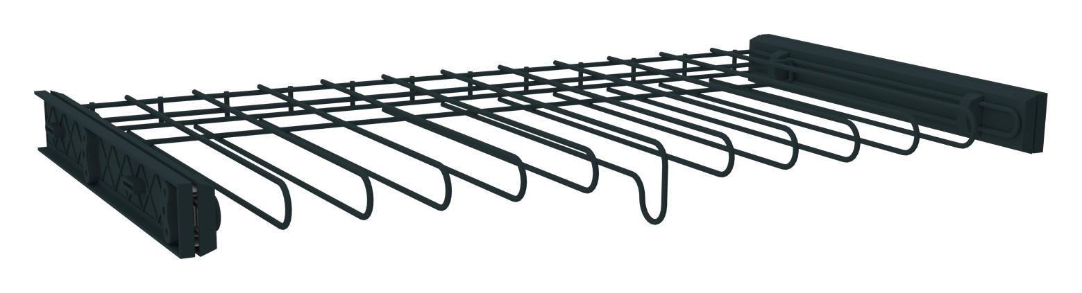 Hom`in VĚŠÁK NA KALHOTY, antracitová, 87,9/8,7/46 cm