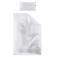 BETTWÄSCHE 2-teilig Makosatin 135/200 cm  - Weiß, KONVENTIONELL, Textil (135/200cm) - Irisette