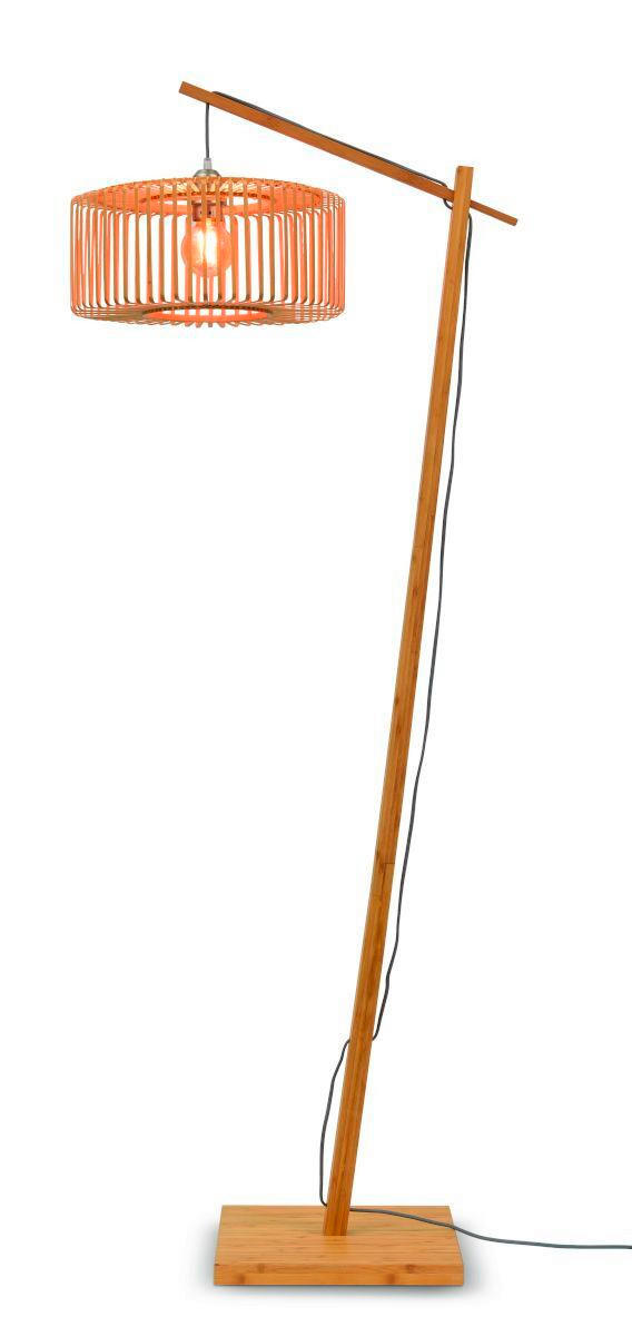 GOLVLAMPA GOOD&MOJO     - naturfärgad, Trend, trä (176/40/68cm) - Good & Mojo