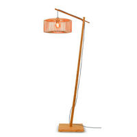 GOLVLAMPA GOOD&MOJO     - naturfärgad, Trend, trä (176/40/68cm) - Good & Mojo