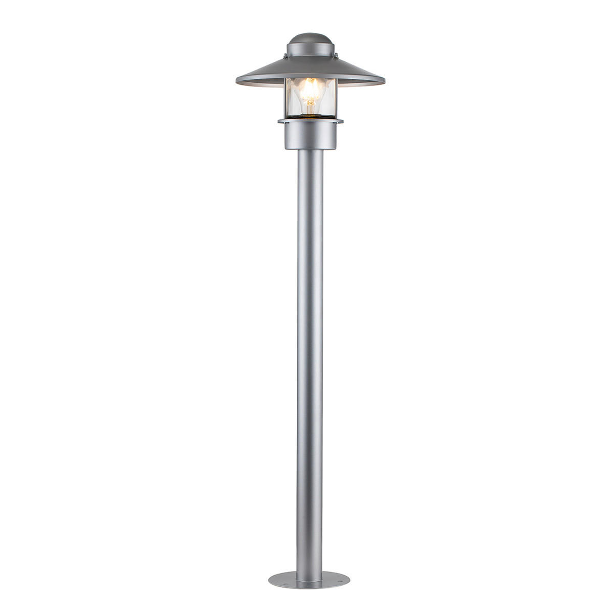 WEGELEUCHTE 27.5/101.8 cm   - Silberfarben, KONVENTIONELL, Glas/Metall (27.5/101.8cm) - Elstead Lighting