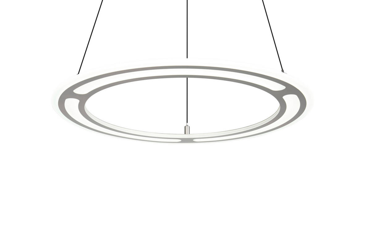 LED-HÄNGELEUCHTE  72,5/180 cm    - Nickelfarben, Design, Metall (72,5/180cm) - Trio Leuchten
