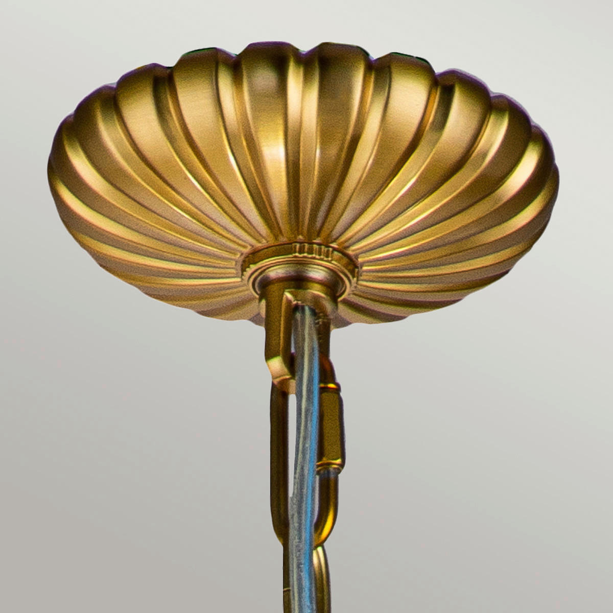 KRONLEUCHTER 49.8/83.2 cm    - Messingfarben, Konventionell, Glas/Metall (49.8/83.2cm) - Elstead Lighting