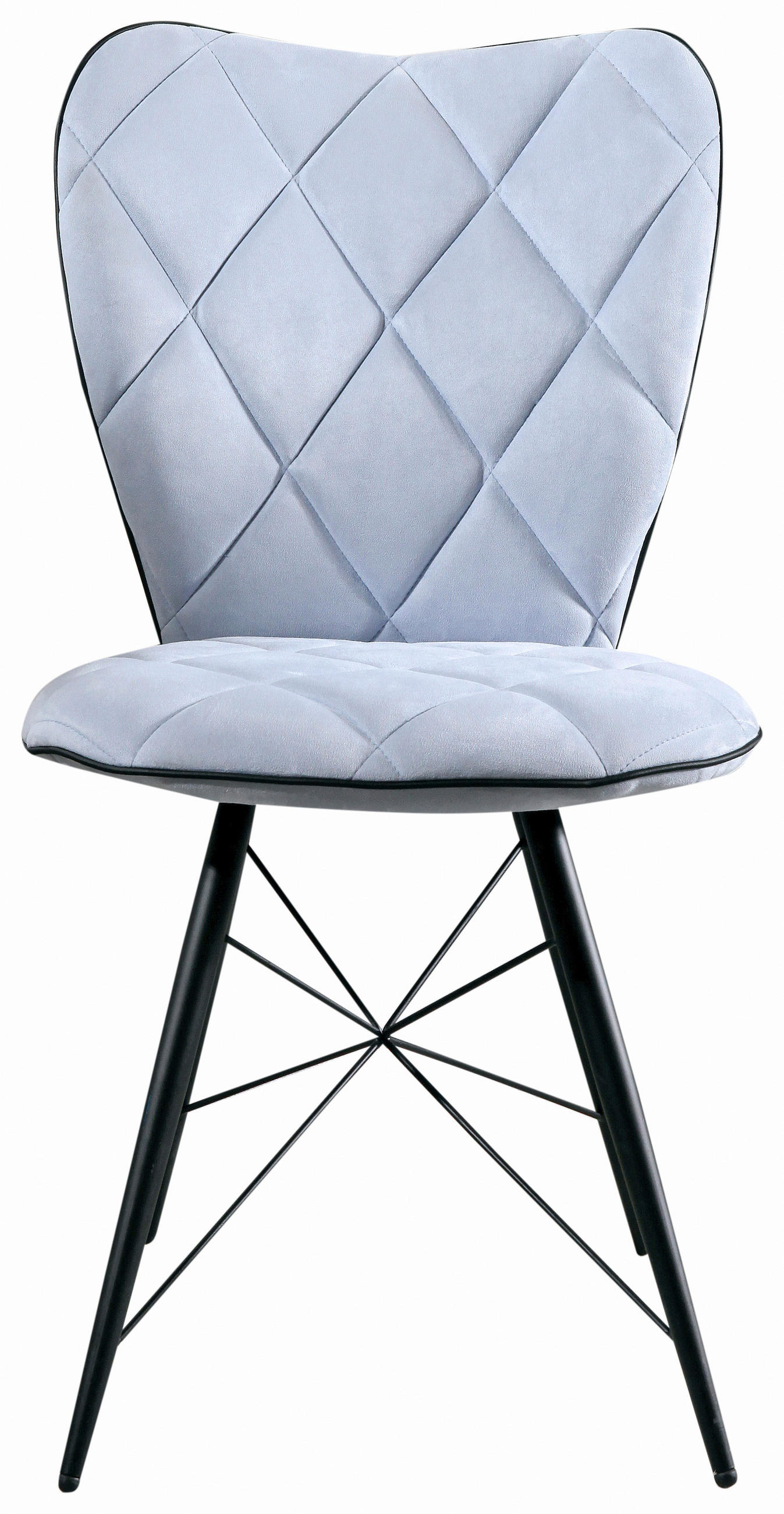 STOLICA  plava       - plava/crna, Dizajnerski, metal/tekstil (49/90/61cm) - Hom`in
